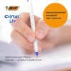 Ручки шариковые BIC "Cristal Up", НАБОР 4 шт., СИНИЕ, узел 1 мм, линия письма 0,32 мм, блистер, 949875