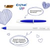 Ручки шариковые BIC "Cristal Up", НАБОР 4 шт., СИНИЕ, узел 1 мм, линия письма 0,32 мм, блистер, 949875