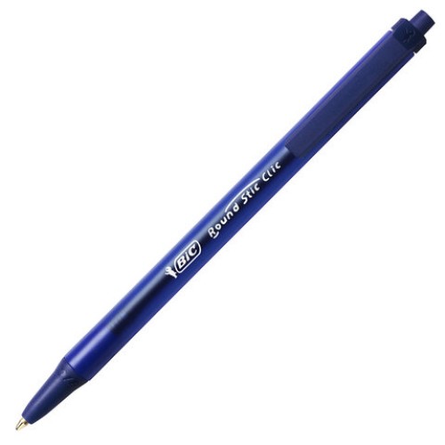 Ручки шариковые автоматические BIC "Round Stic Clic", НАБОР 3 шт., СИНИЕ, линия письма 0,32 мм, блистер, 926374