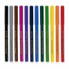 Фломастеры 12 ЦВЕТОВ CENTROPEN "Colour World", круглые, смываемые, 7550/12TP, 7 7550 1284