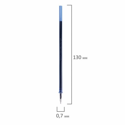Стержень шариковый масляный BRAUBERG "UNIVERSAL" 130 мм, СИНИЙ, игольчатый узел 0,7 мм, линия письма 0,35 мм, 170366