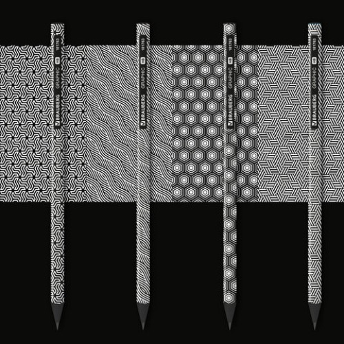 Карандаш чернографитный BRAUBERG "GRAPHIC", 1 шт., HB, корпус ассорти, 181763