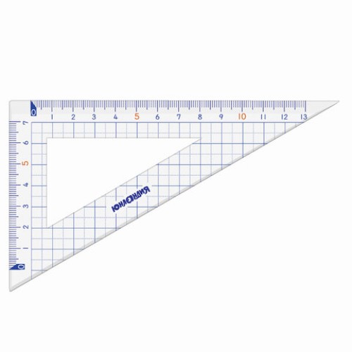 Набор чертежный ЮНЛАНДИЯ "ШКОЛЬНЫЙ" (линейка 20 см, 2 угольника, транспортир), пенал, 210737