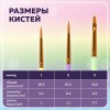 Кисти СИНТЕТИКА набор 3 шт. (круглые № 1, 2, плоская № 3), пакет с европодвесом, BRAUBERG KIDS, 201078