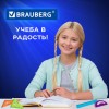 Набор чертежный малый BRAUBERG "FRUITY" (линейка 15 см, 2 треугольника, транспортир), ассорти, пенал, 210770