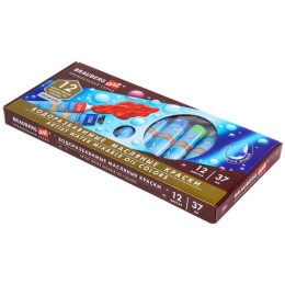 Краски масляные ВОДОРАЗБАВИМЫЕ художественные, 12 цветов по 37 мл в тубах, BRAUBERG ART PREMIERE, 192293