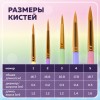 Кисти СИНТЕТИКА набор 5 шт. (круглые № 1, 2, 3, 4, 5), блистер, BRAUBERG KIDS, 201076