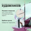 Кисть художественная проф. BRAUBERG ART CLASSIC, синтетика жесткая, круглая, № 2, короткая ручка, 200645