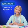 Набор чертежный средний BRAUBERG "FRUITY" (линейка 20 см, 2 треугольника, транспортир), ассорти, пенал, 210771