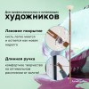 Кисть художественная профессиональная BRAUBERG ART CLASSIC, щетина, веерная, № 6, длинная ручка, 200744