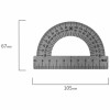 Транспортир 10 см, 180 градусов, металлический, ПИФАГОР, 210637