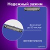 Доска-планшет BRAUBERG "SOLID" сверхпрочная с прижимом А4 (315х225 мм), пластик, 2 мм, СИНЯЯ, 226823